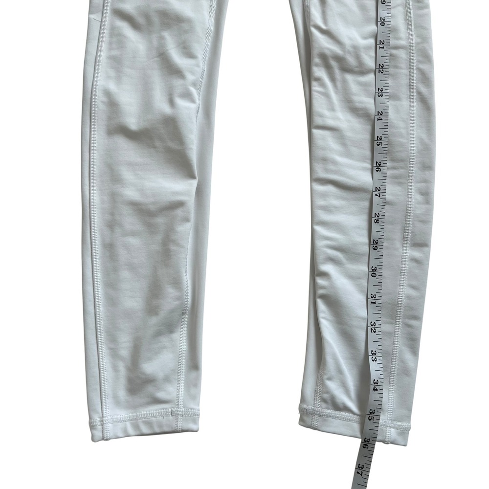 Lululemon White Speed Up Tight High Rise Pocket Leggings SZ 4 Athletic Sporty - Picture 10 of 10